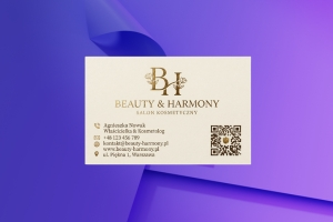 Projekt wizytówki — salon kosmetyczny
