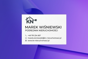 Projekt wizytówki — biuro nieruchomości