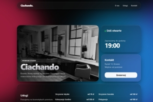 Realizacja strony WWW — salon fryzjerski Krosno